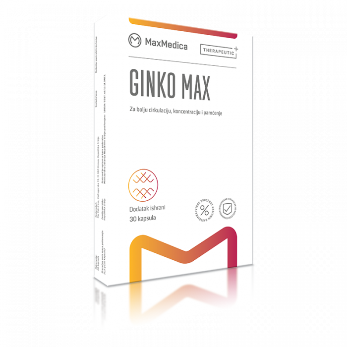 MAXMEDICA GINKO MAX CAPS 30X80MG