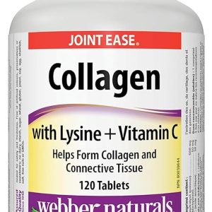 Webber Naturals Collagen with Lysine + Vitamin C, 120 tableta